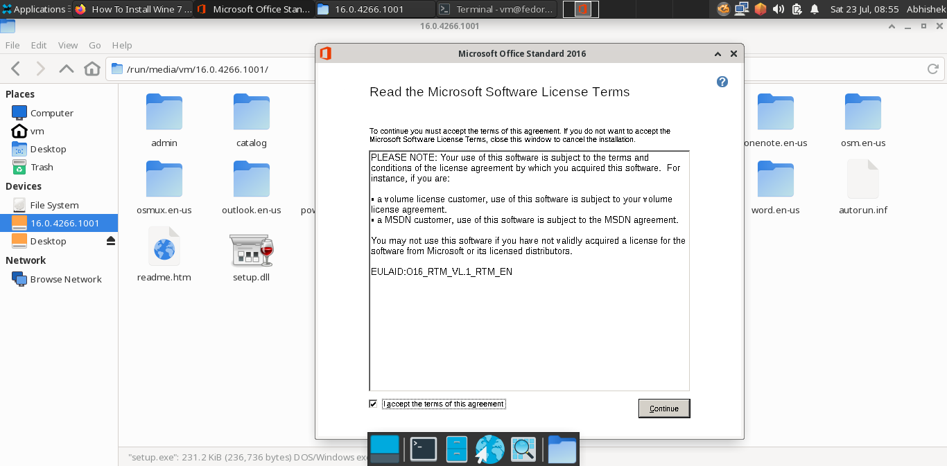 How to install Microsoft Office* on Linux using Wine